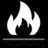 Efficient cooking on extreme heat icon