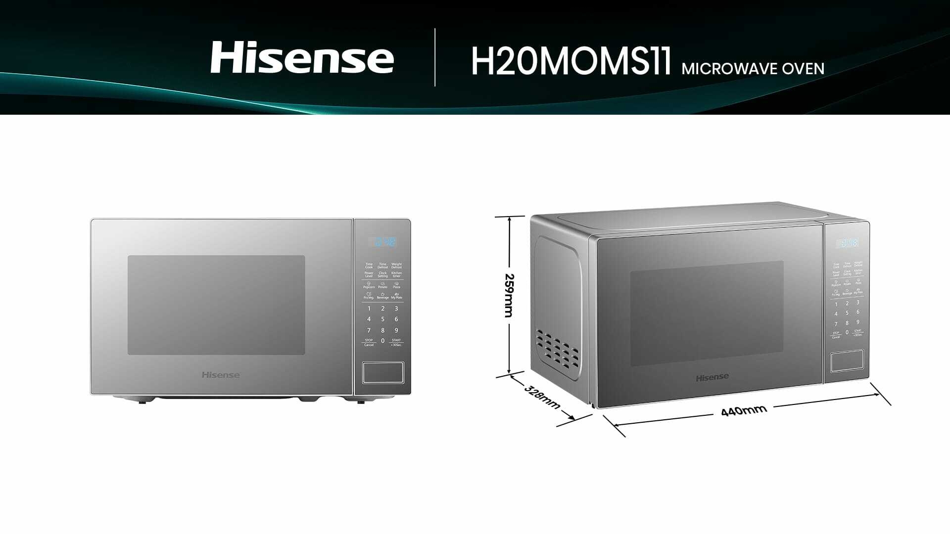 Hisense H20MOMS11 | 20L Microwave Oven