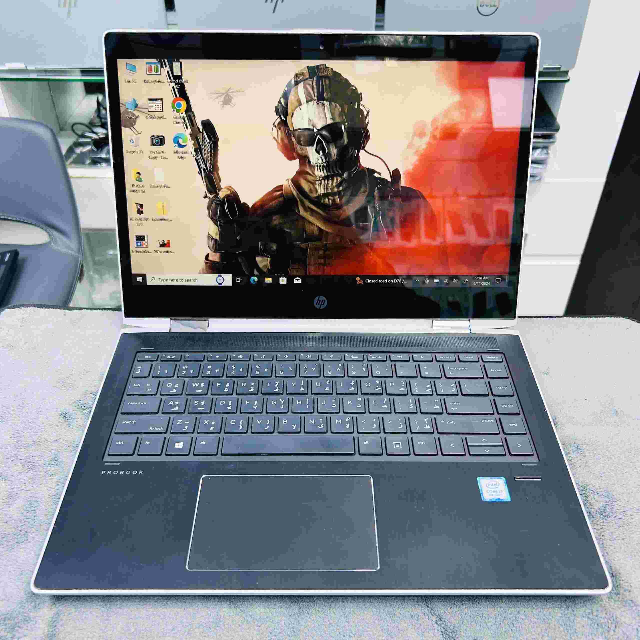 HP ProBook x360 440 G1 Core i7 8th Gen Ram 16GB 512GB SSD with NVIDIA  GeForce MX130 2GB Graphics 14 inch Touch Screen – Shabab Al Madina Computer