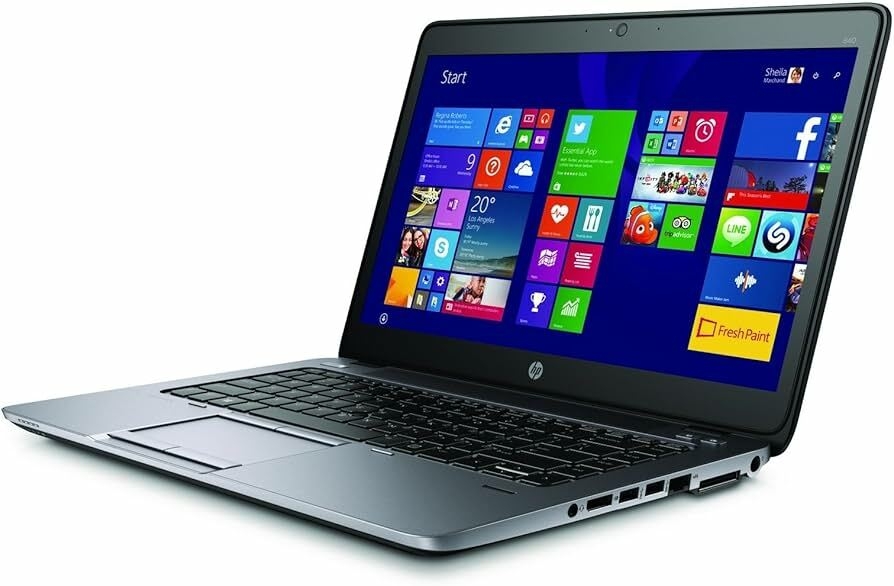 Amazon.com: HP EliteBook 840 G2 Notebook PC - Intel Core i5-5200U 2.1GHz  8GB 180GB SSD Webcam Windows 10 Professional (Renewed) : Electronics