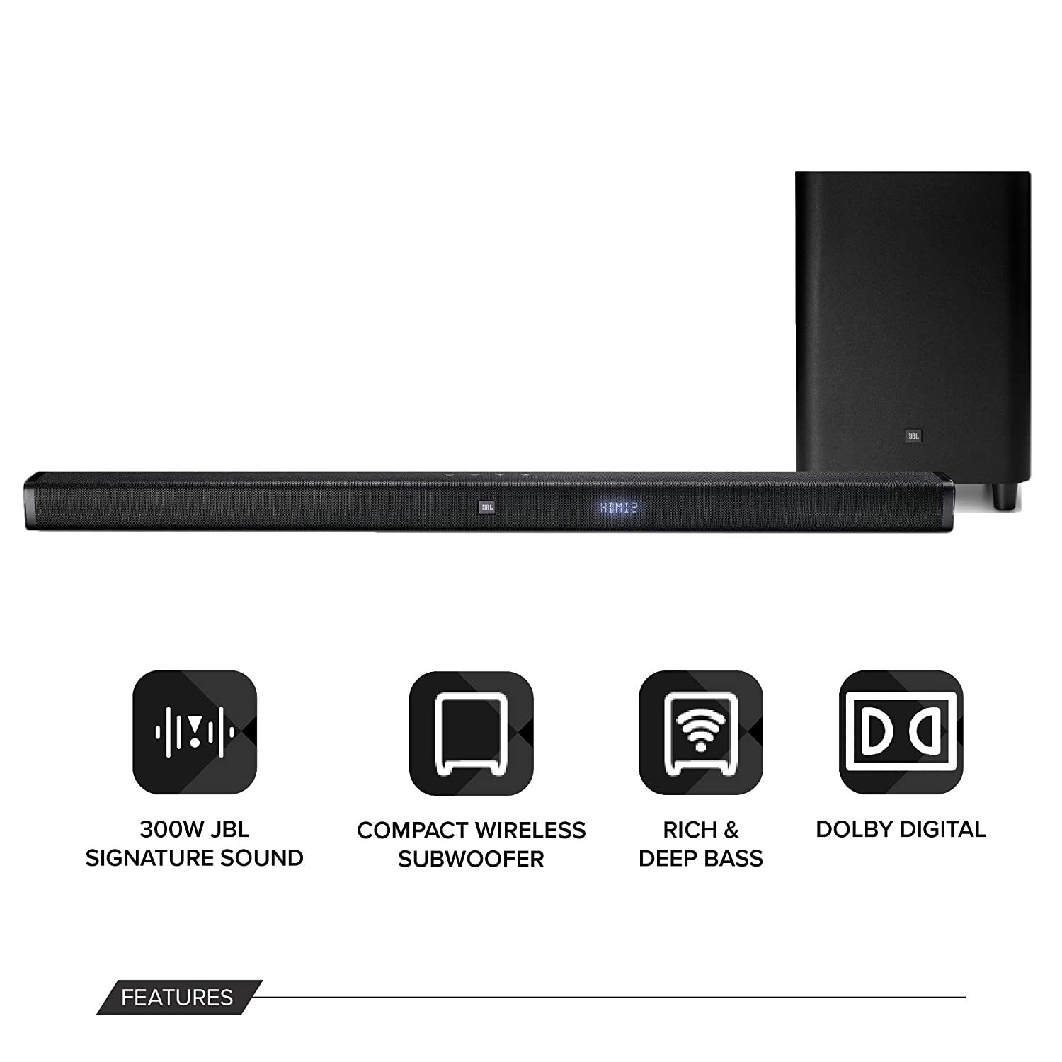 jbl 2.1 soundbar hdmi arc