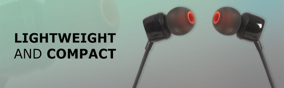 JBL T110 Wired Universal In-Ear Headphone with Remote Control and Microphone - Blue