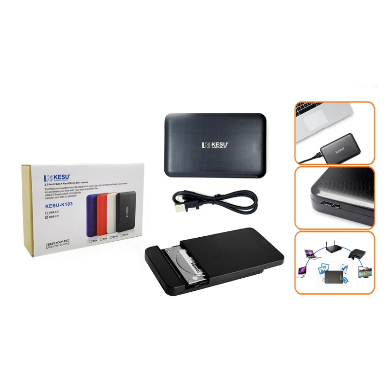 Kesu-K103 2.5 SATA 2.5 Inch Hard Drive Enclosure - Dropshipper & Wholesaler in Pakistan with Largest Inventory & Products Range - Biggest Platform for Resellers