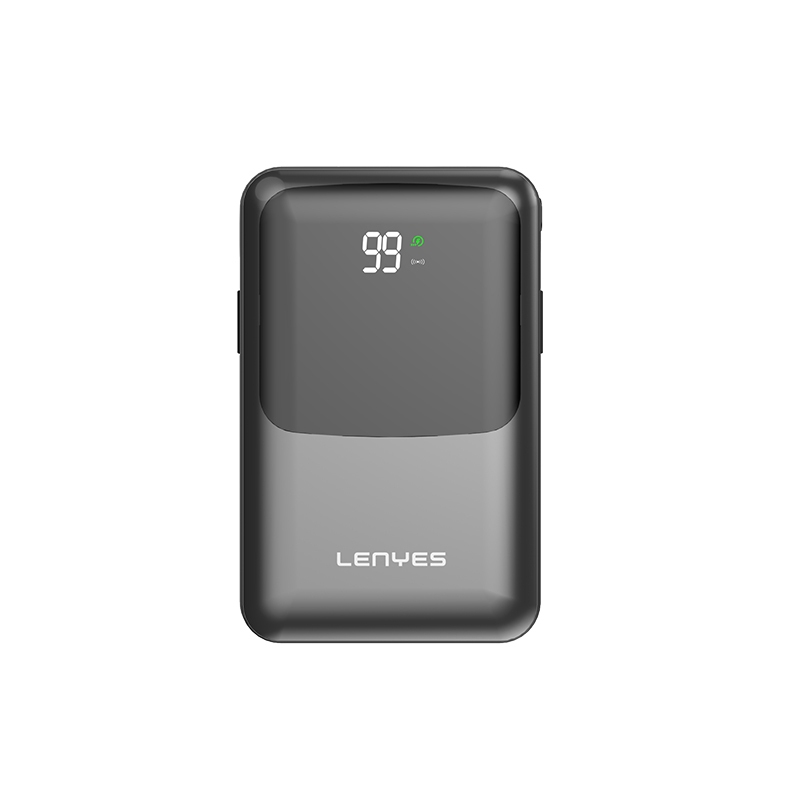 Lenyes PW223D Wireless Charger with Digital LED Display Featured Type-C and Lightning Wired Powerbank 22.5W 20,000mAh - 1