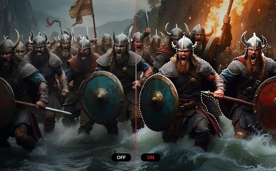 Sharper characters, enhanced realism
