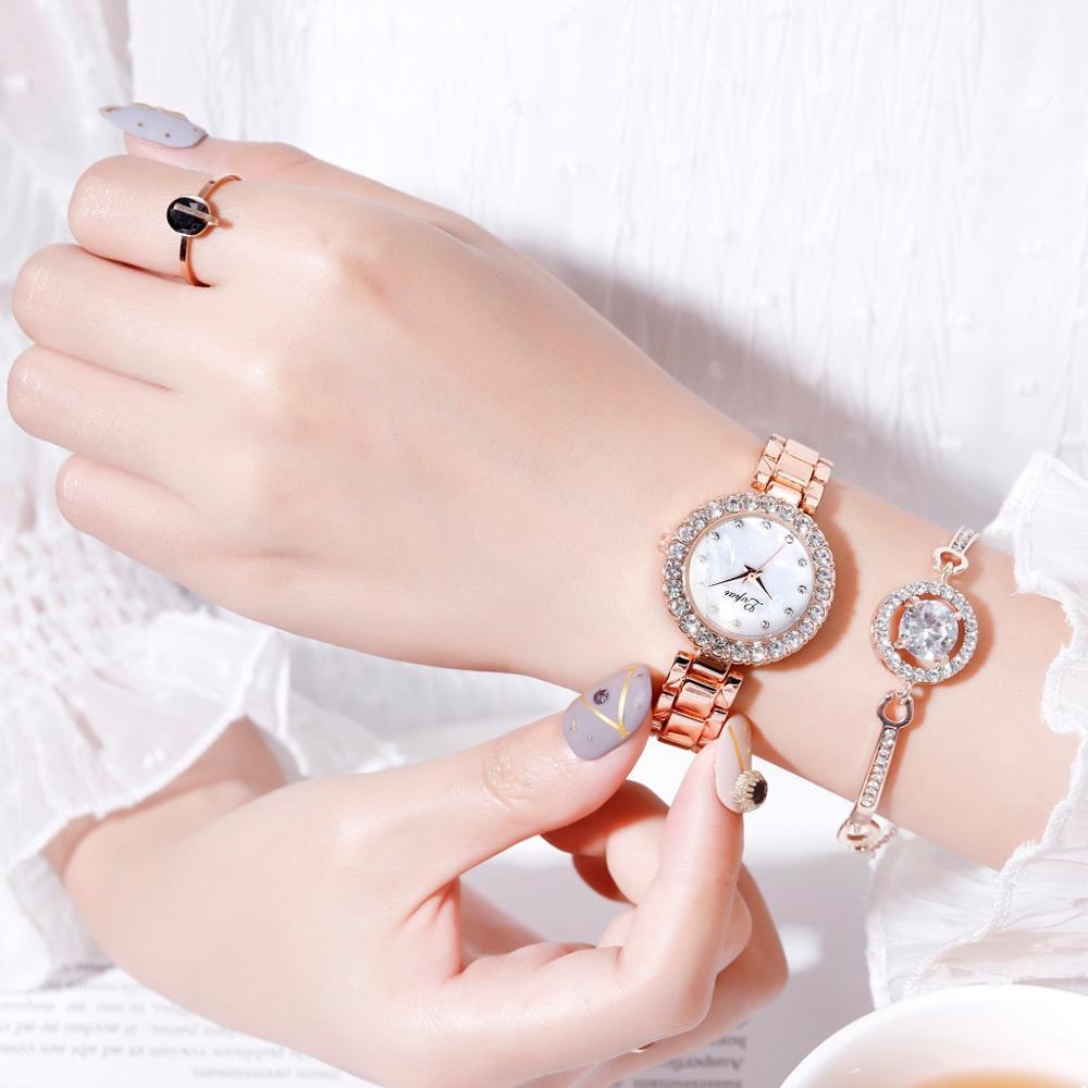 Cheap (Projector)Beautiful Fashion Bracelet Watch Ladies Watch Round bracelet  watch | Joom