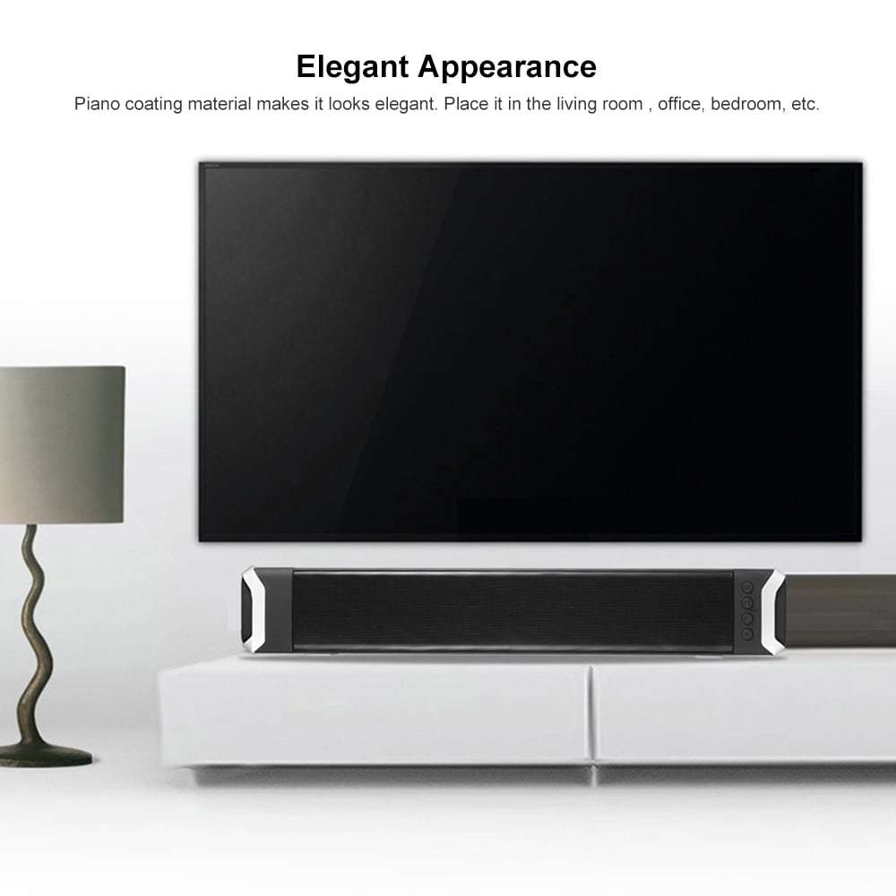 NewRixing NR - 2017 Elegant Wireless Bluetooth Soundbar Home Theater Speaker- Red NewRixing NR - 2017 Elegant Wireless Bluetooth Soundbar Home Theater Speaker- Red