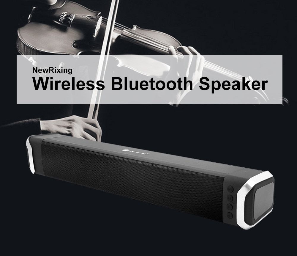 NewRixing NR - 2017 Elegant Wireless Bluetooth Soundbar Home Theater Speaker- Red NewRixing NR - 2017 Elegant Wireless Bluetooth Soundbar Home Theater Speaker- Red