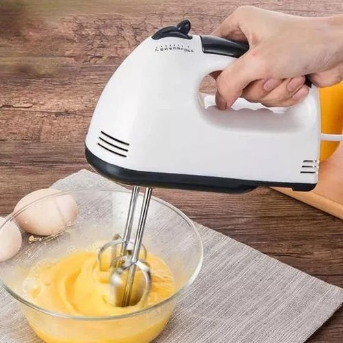 product_image_name-Generic-Professional Electric Hand Mixer for Baking 7-Speed Lightweight Handheld Egg Cream Cake Dough Beater with Stainless Steel Attachments-1