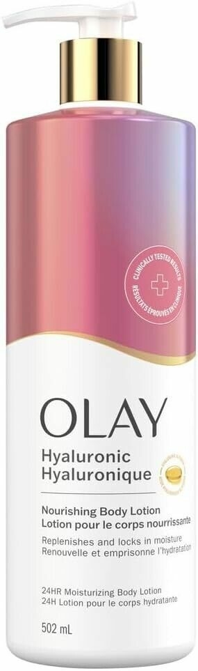 Olay Nourishing & Hydrating Body Lotion with Hyaluronic Acid, 502ml Pump - Picture 1 of 2