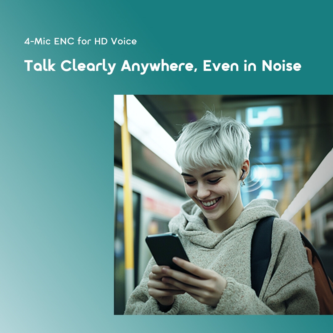 Oraimo True Wireless Earbuds SpaceBuds Air+ OTW-323SP 3 HD Voice