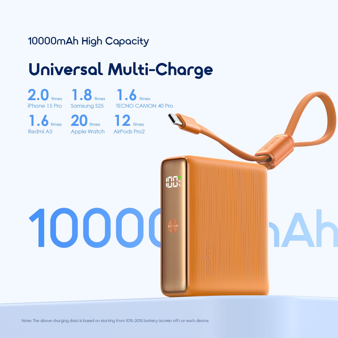 oraimo Power Bank PowerNova L11 10000mAh POWER BANK OPB-7103C 4 10000mAh High Capacity