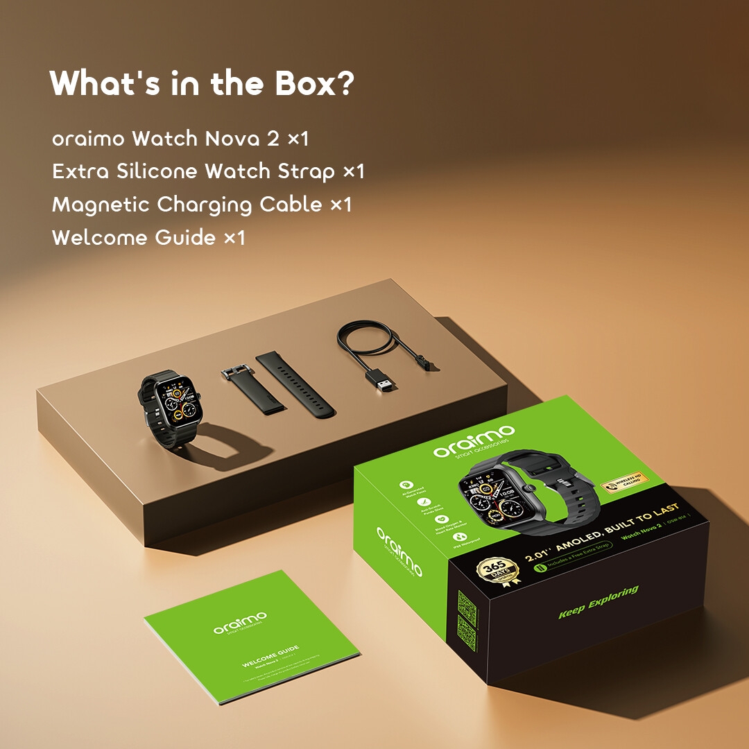 oraimo watch nova 2 smart watch OSW-814 package 11