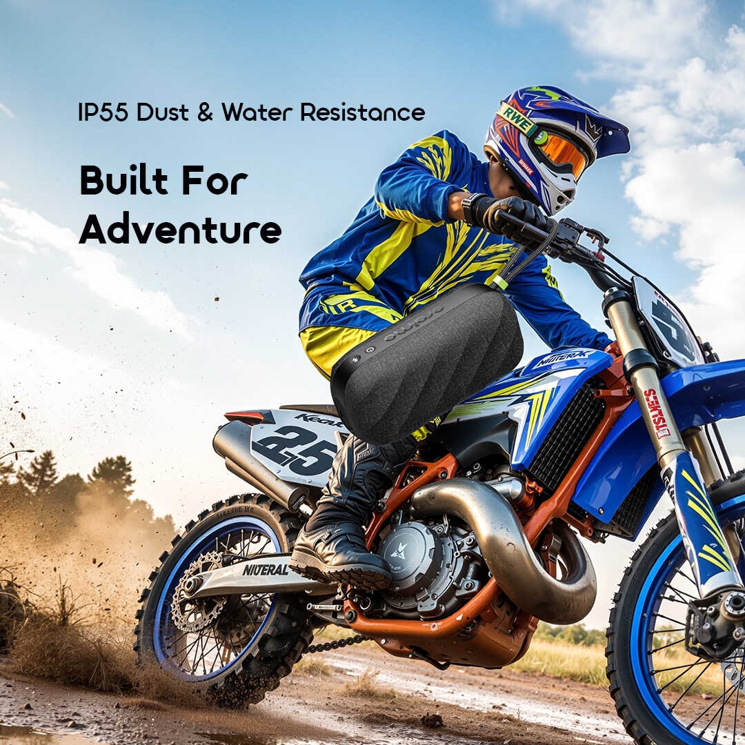 oraimo spacebox active wireless speaker obs-680 8 ip55 dust waterproof