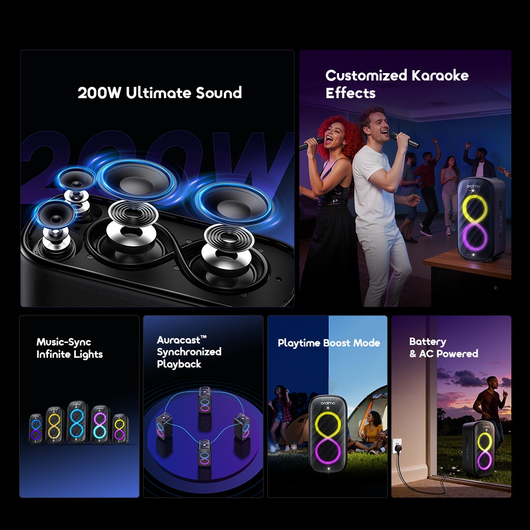 oraimo Wireless Party Speaker SpaceBox Max OBS-982 2 collection