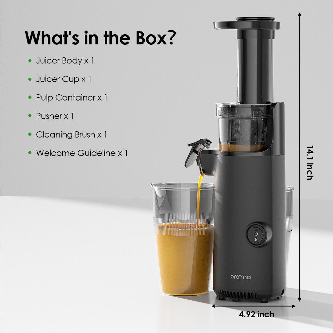 Slow Juicer EasyJuice Mini OMJ-201A package
