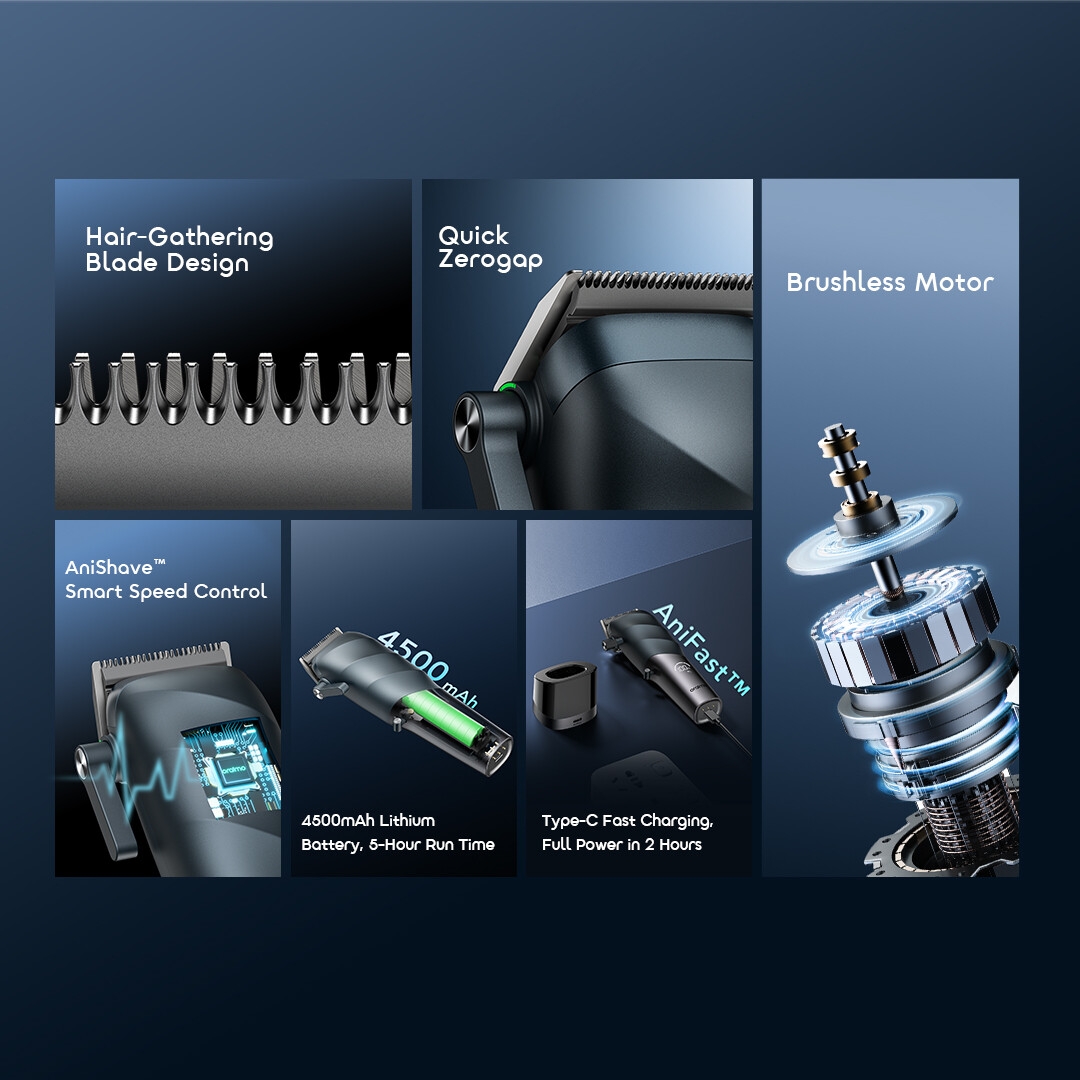 oraimo 450mah hair clipper mastercut pro ocl-580p features 2