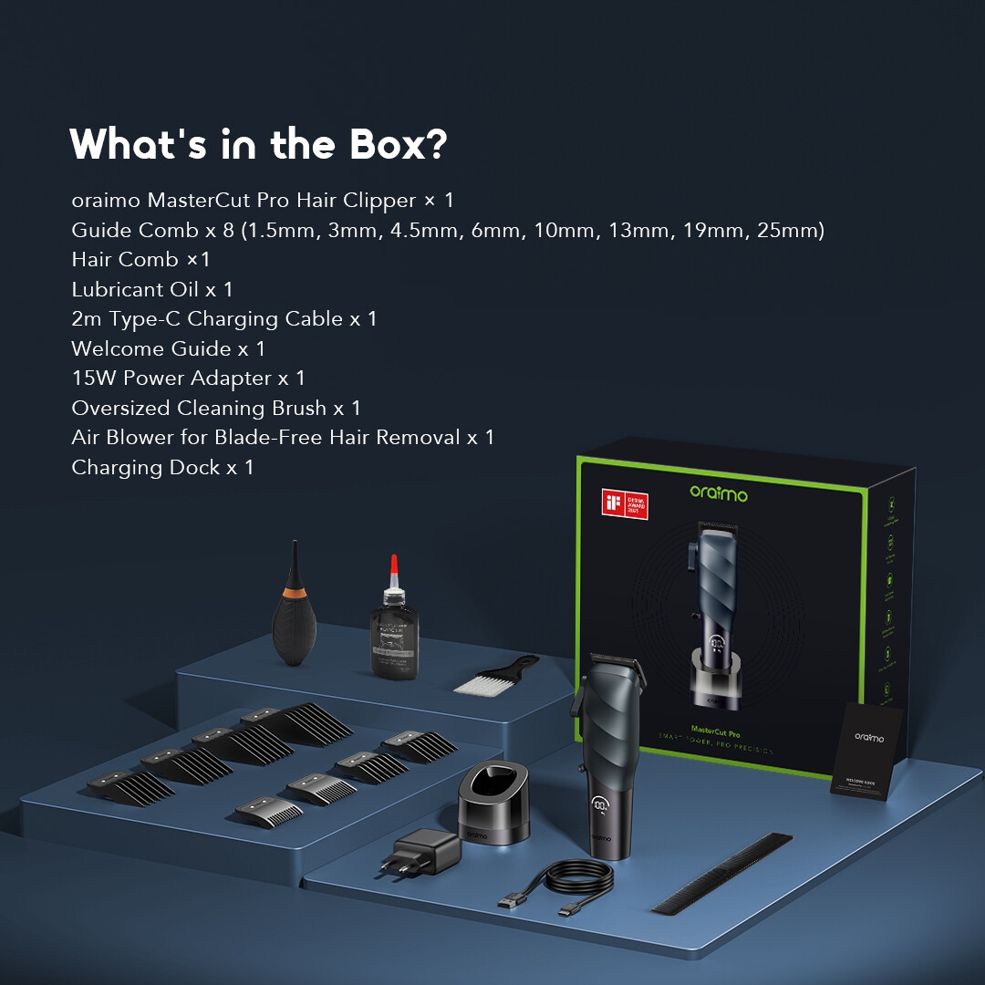 oraimo 450mah hari clipper mastercut pro ocl-580p in the box 12