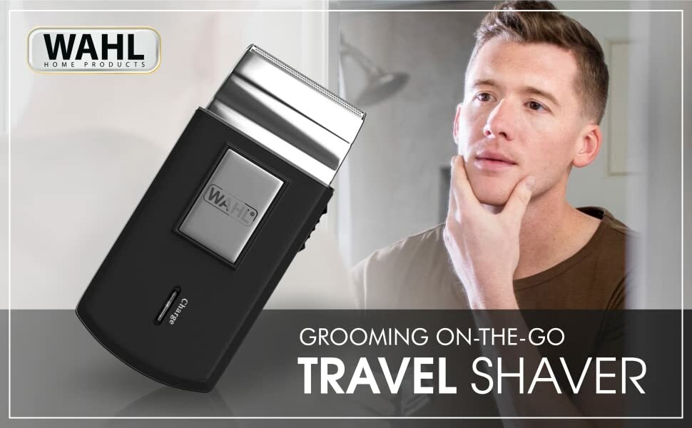 WAHL Cordless and Rechargeable Mobile Travel Shaver 03615-1027
