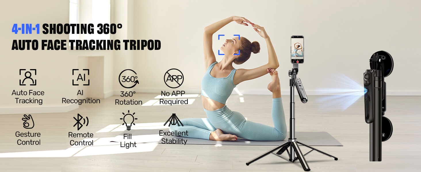 auto face tracking tripod