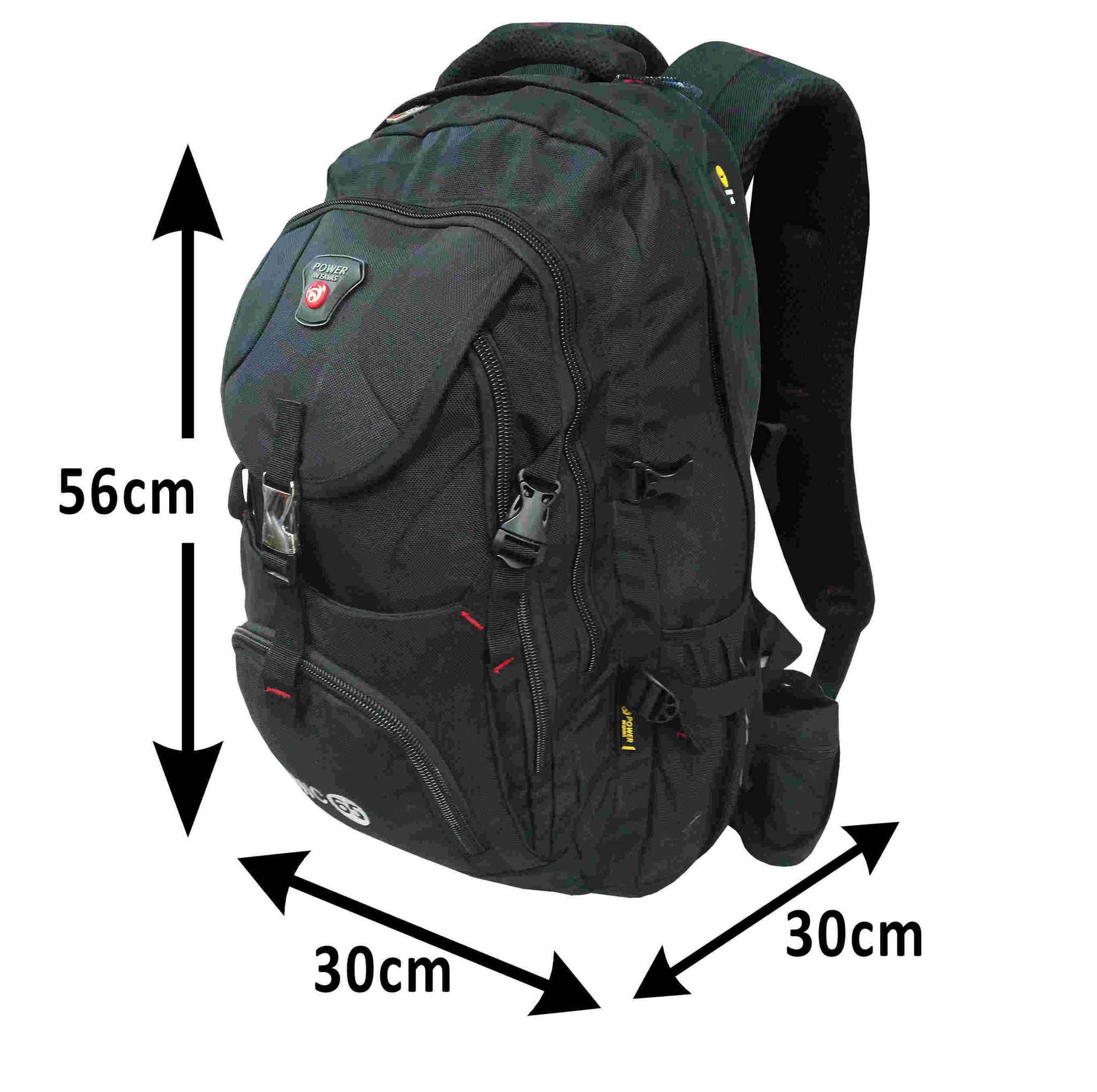 Shop Large Capacity, Heavy Duty Courier And Quality Travel Backpack Black Jumia Uganda