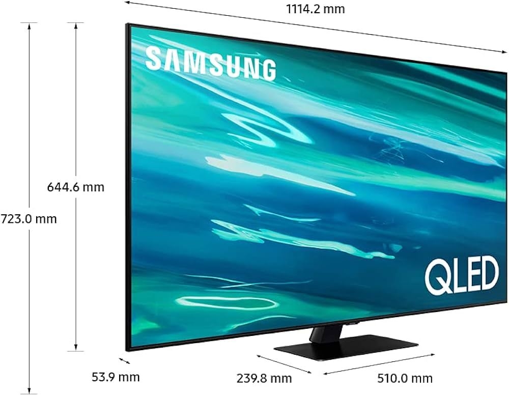 Samsung 55 Inch Q80A QLED 4K Smart TV (2021) - HD QLED TV With Wide Viewing Angle Boundless Screen, Alexa Built In, Smart TV Streaming, 100% Colour Volume Picture, Ultrawide Game View,