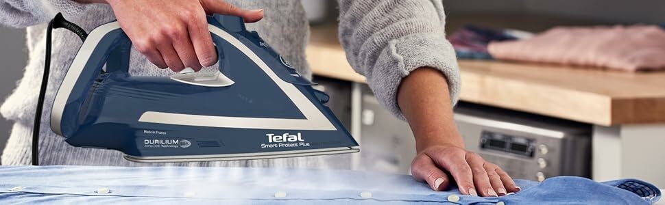 TEFAL Smart Protect+ Steam Iron, 270 ml, 2800 Watts