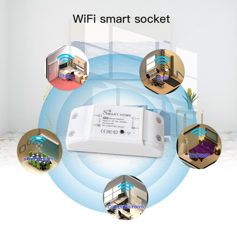 Smart Life TUYA Basic Wifi Smart Switch Module/220V 10A Wireless DIY Timer Smart Home Automation Remote Controller for Alexa