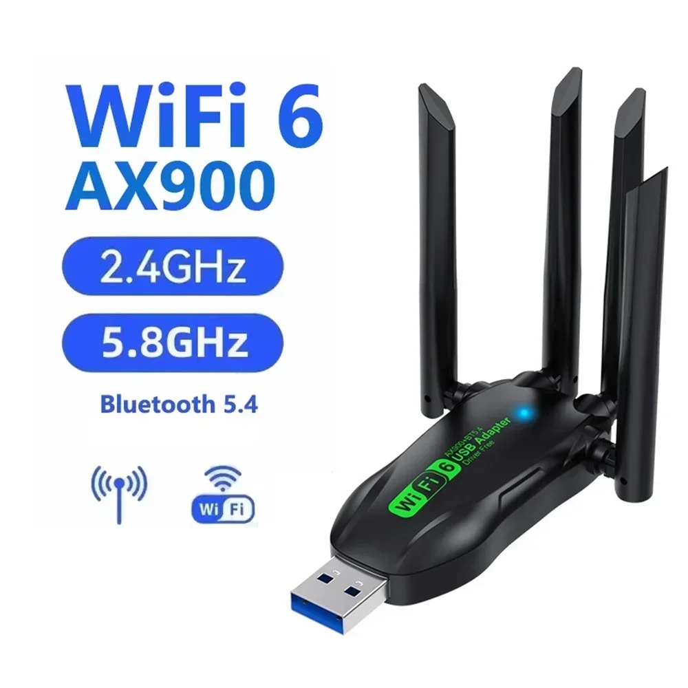 AX900 WiFi 6 USB Adapter Bluetooth 5.4 2.4G 5G Antennas WiFi6 USB Network  Receiver Dongle Driver Free | Daraz.com.np