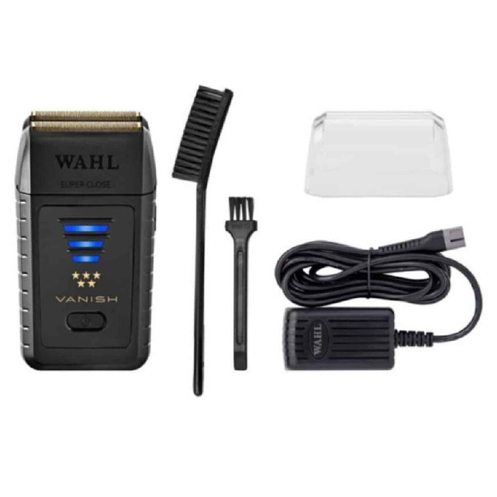 Wahl 5-Star Black/Gold Cordless Barber Combo + Vanish Shaver + Power Station (Combo)-Clipper Vault