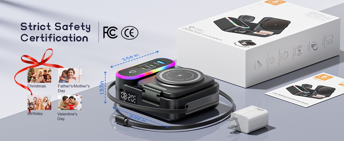 charging station 8 in 1 wireless charger multi device charger Apple