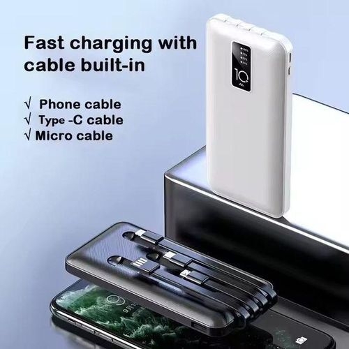 product_image_name-Generic-SIVIA 20000mAh Portable Power Bank With 3 In 1 Built-In Cable Android IPhone And Type C-3