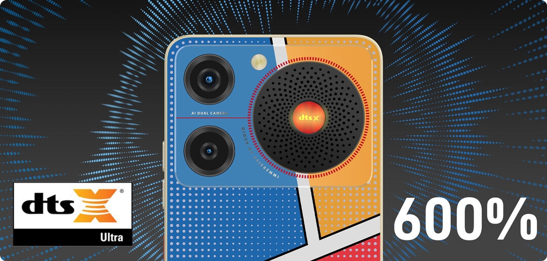 High-quality Ultra Speaker<br/>600%* Higher Volume