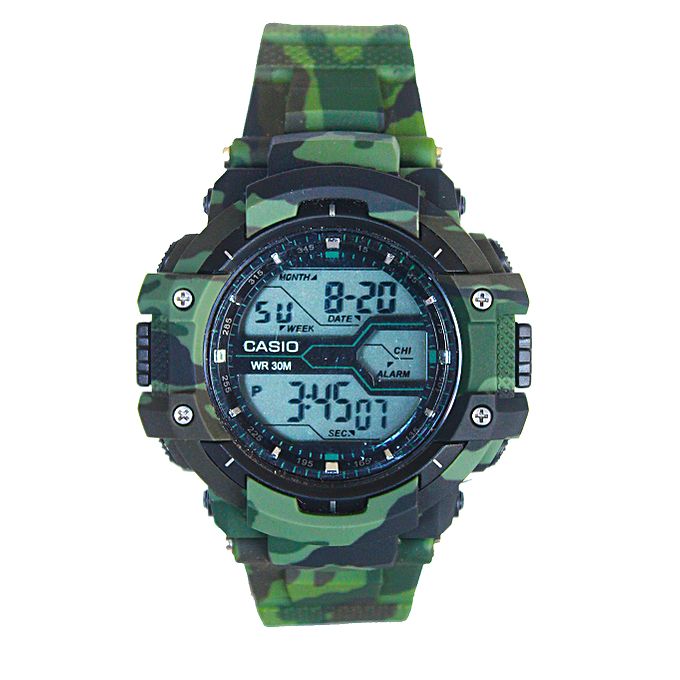 Casio Men's Silicon Digital Waterproof Watch Camouflage Jumia Uganda