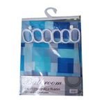 Peva Shower Curtain With Hooks/Prints And Color Vary-Multicolor