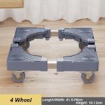 Adjustable fridge washing machine base