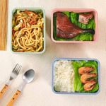 product_image_name-Generic-Plastic Lunch Boxes Fridge Food Container Colorful Microwaveable Lunch Bento Dinner Kids Picnic Home Supply Creative Fruit Storage Box Portable For Picnic School Office Workers - Multicolor-7