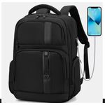 By Design  Waterproof Travel Laptop Backpack, Fits 16" Laptop, 7 Primary Pockets, Anti-Theft Pocket, Chest Buckle, Trolley Strap