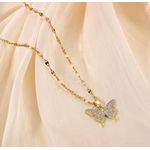 product_image_name-Other-Butterfly Dreams Tassel Necklace _ Gold & Earrings - White-2