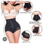 product_image_name-Fashion-Women High Waist Tummy Control Pants Girlie Body Shaper Butt lifter and Hip Under Wear-Black -1