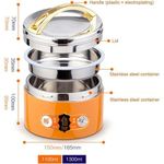 product_image_name-Generic-Thermos Food Flask For Hot FoodLunch Containers With Compartments, Portable Lunch Box With Tableware- Multicolor-1