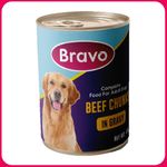 Bravo Canned Adult Dog Food - Beef Chunks in Gravy 400G