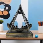 product_image_name-Xion-Desktop Decor Pirate Ship Shape  Perpetual Motion Ornaments Creative Magnetic Chaotic Pendulum -4