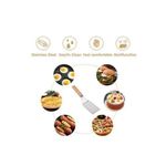 product_image_name-Generic-Stainless Steel Spatula, Metal Griddle Spatula, Heavy Duty Spatula Turner With Wooden Handle For Cooking And Grilling-2