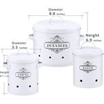 product_image_name-Roland-Set of 3 Potato Onion Kitchen Storage Canisters Jars Pots Containers 3 Pack Set Garlic Bin Caddy With Aerating Tin Storage Holes Metal Lid- White-2