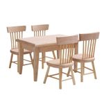 112 Wooden Dollhouse Of Table  Chair Set, Dollhouse