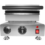 product_image_name-Generic-Commercial Nonstick Mold Baking Egg Roll Waffle Cone Maker, 1750W Nonstick Electric Ice Cream Cone Machine Egg Roll Maker, Temperature Control and Time Control from 50-300°C for House Commercial Homemade DIY Ice Cream -Silver-7