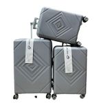 3 In 1 Luggage Suitcase - Grey 