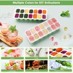 product_image_name-Generic-Multi-Pack Flexible Ice Cube Trays with Removable Lids and Tongs - Multicolor-3