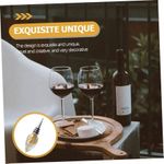 product_image_name-Generic-1 Piece Of Practical Diamond Crystal Decorative Stainless Steel Champagne Stopper Sparkling Wine Bottle Plug Sea Reusable Diamond Plug Beverage Wine Corks Wine Decorative Stopper Kits for Parties Wedding- Transparent-3